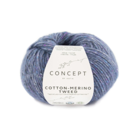 Katia Cotton-Merino Tweed Bleu