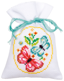 'Roses et papillons' Vervaco Sachet lot de 3