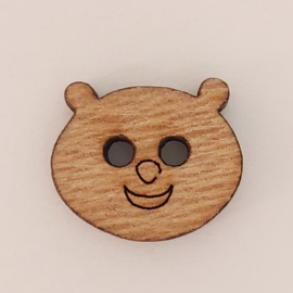 Bouton en bois Nounours 15mm