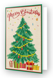 'Merry Christmas Tree' Diamond Dotz Carte de voeux