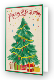 'Merry Christmas Tree' Diamond Dotz Wenskaart
