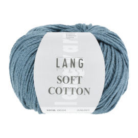 Lang Yarns Soft Cotton Blauw