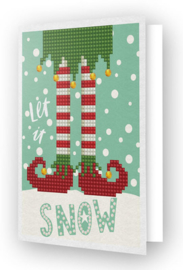 'Let it Snow' Diamond Dotz Carte de voeux