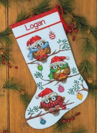 'Holiday Hooties Stocking' Dimensions