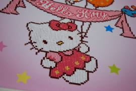 'Hello Kitty met ballonnen' Vervaco Diamond Painting