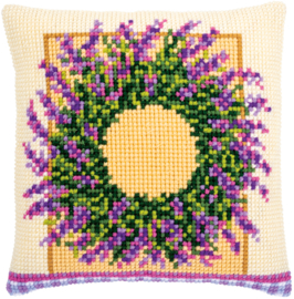 'Couronne de lavande' Vervaco Coussin