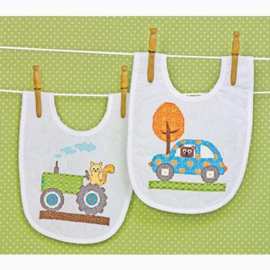 'Happi Transport Bibs' Dimensions - Slabber