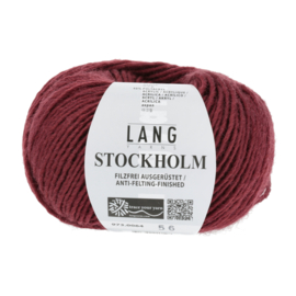 Lang Yarns Stockholm Grenat foncé