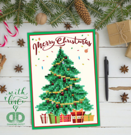 'Merry Christmas Tree' Diamond Dotz Carte de voeux