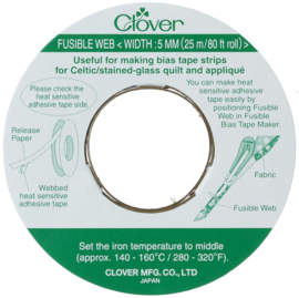 Clover Opstrijkbaar Lint 5mm