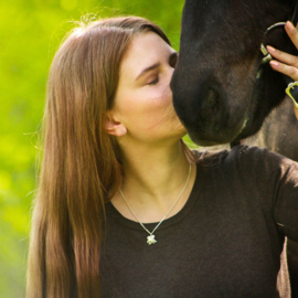 Kjalar silver: pendant Icelandic horse