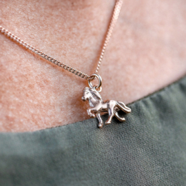 Skelmir silver gold plated: pendant Icelandic horse