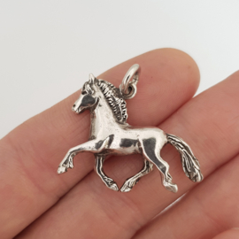 Fjordi silver: pendant Fjordhorse