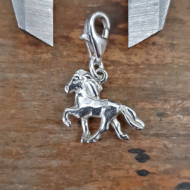 Skelmir Click zilver: charm IJslands paard