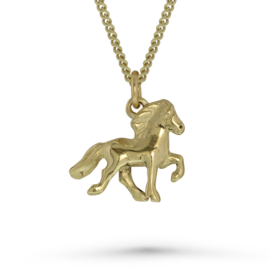 Skelmir gold: pendant Icelandic horse