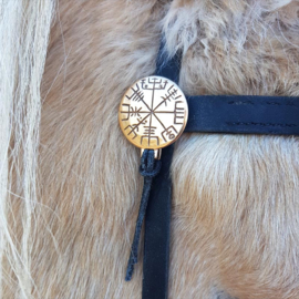 Vegvísir bronze: bridle jewellery Icelandic horse