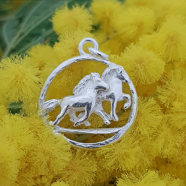 Félagi silver: pendant Icelandic horse