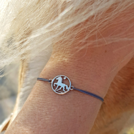 Blikka Silber: Armband Islandpferd