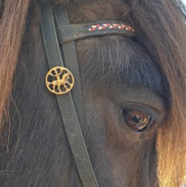 Knapi bronze: bridle jewellery Icelandic horse