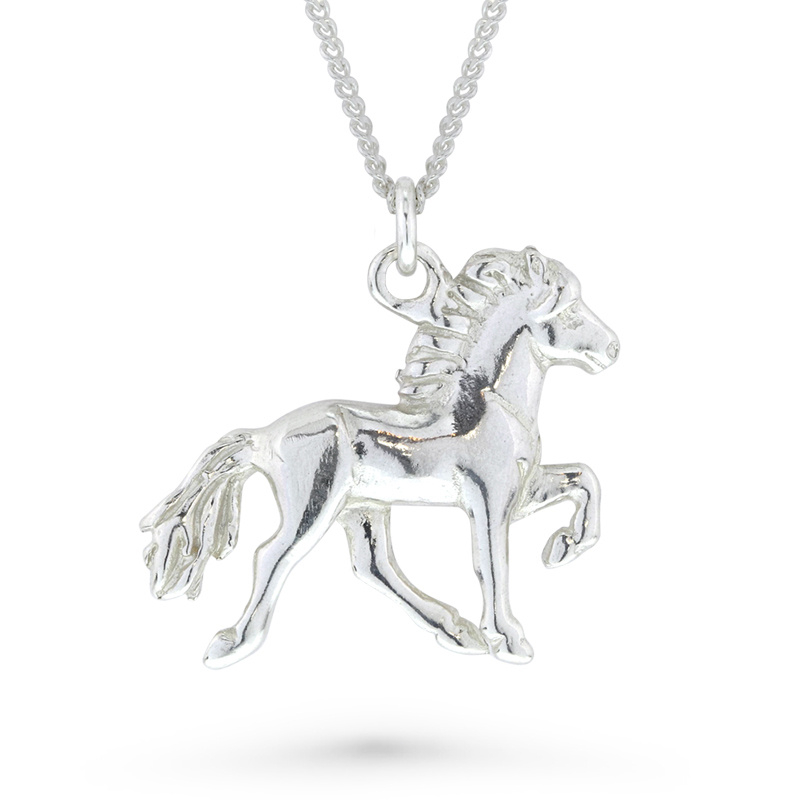 Lagsi silver: pendant Icelandic horse