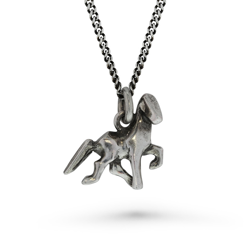 Eydís silver: pendant Icelandic horse