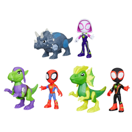 F9478 Marvel Spidey and His Amazing Friends Dino-Webs Hero and Dino [ random 1 pcs]