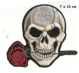 Skull - rose patch