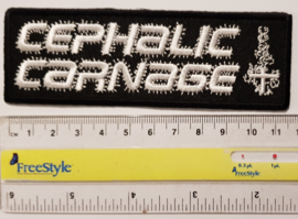 Cephalic Carnage - White symbol patch