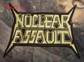 Nuclear Assault -  Green Logo backpatch