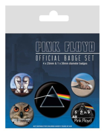 Pink Floyd 5 piece button set