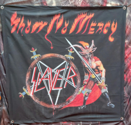 Slayer - No mercy  - Wall Flag / Banner - Free tracked shipping !!!