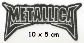 Metallica - logo patch - white