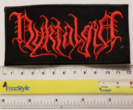 Nyktalgia - logo patch red
