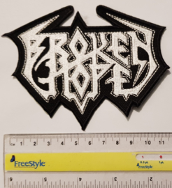 BROKEN HOPE - Logo White patch