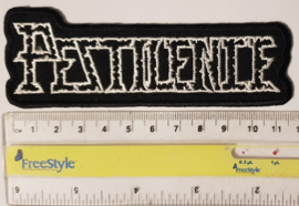 Pestilence - logo White patch