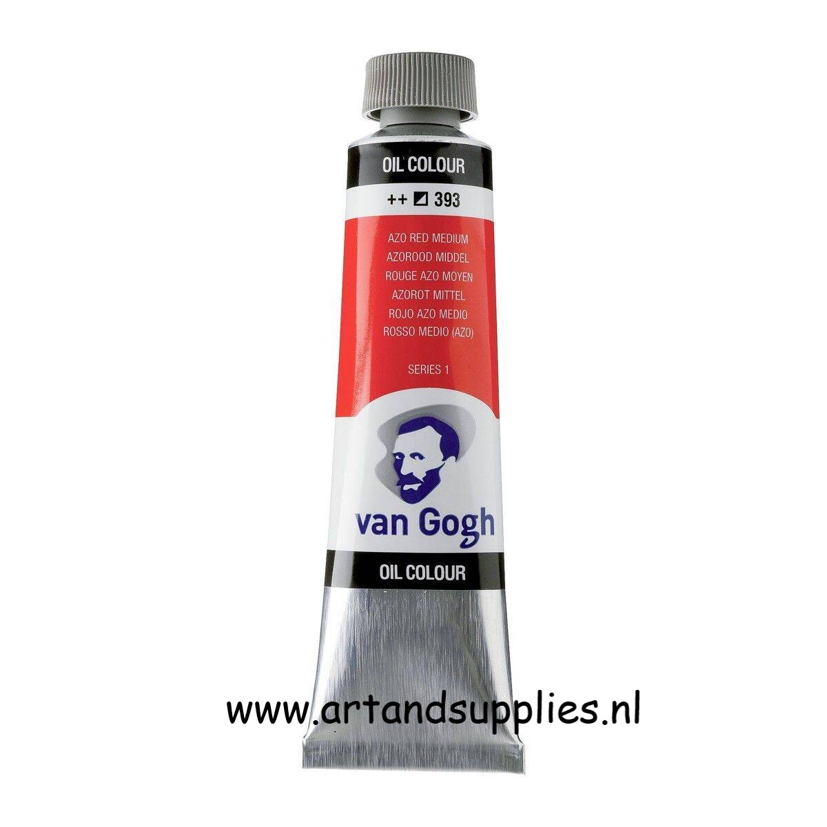 Van Gogh Olieverf Azorood Middel (393/1), 40ml