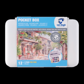 Van Gogh Aquarelpocket  Box, 12 halve napjes + 3 gratis!
