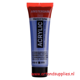 Amsterdam Acrylverf Ultramarijn Violet Licht (519), 20ml