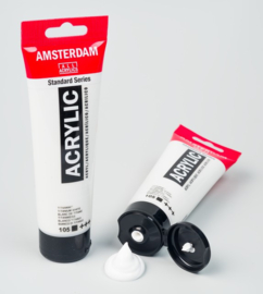 Amsterdam Acrylverf (105) Titaanwit - 2 x 120 ml Duo Pack