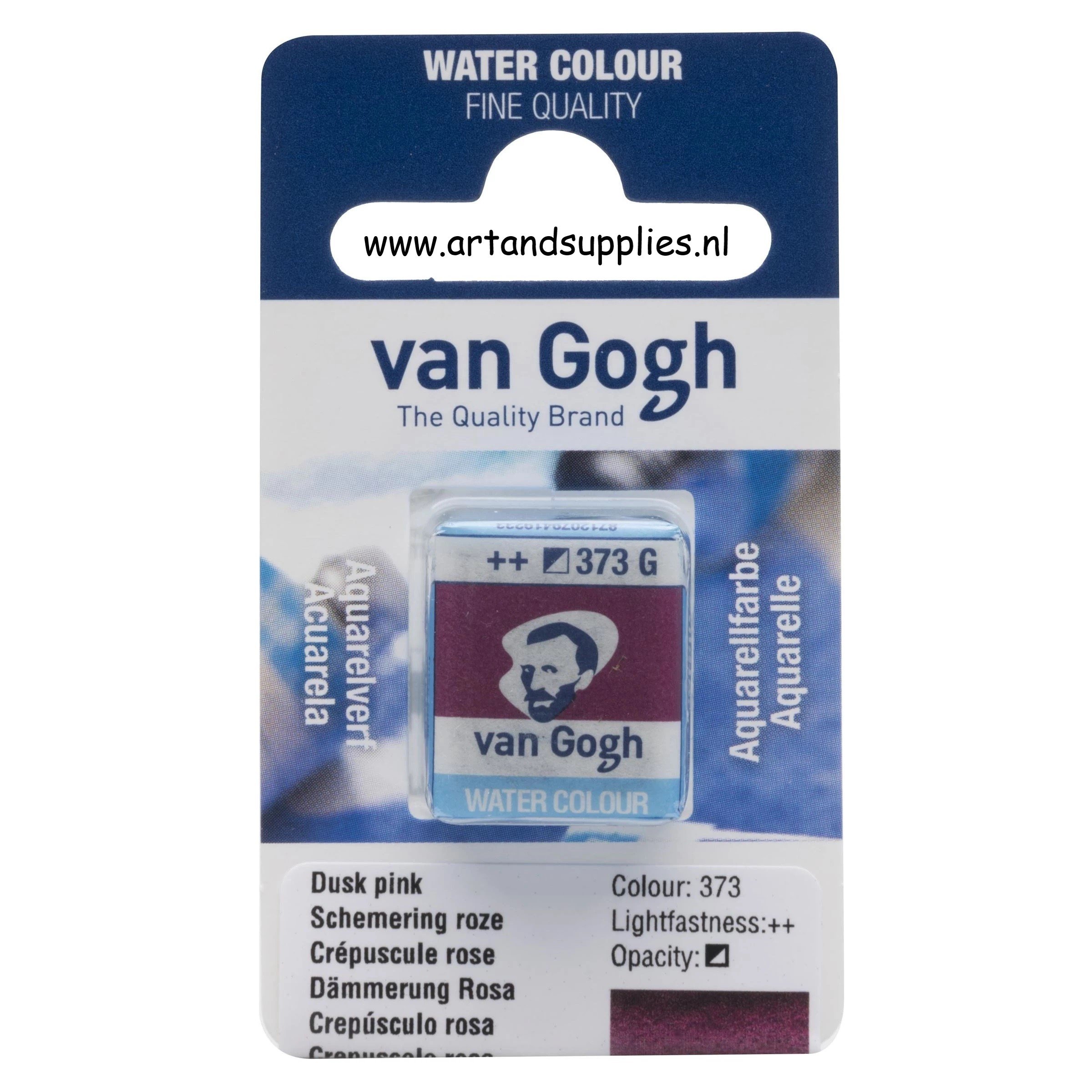 Van Gogh Aquarelverf Schemering Roze (373), half napje