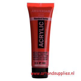Amsterdam Acrylverf Naftolrood Donker (399), 20ml