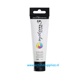 System 3 Acrylverf Zinc Mixing White (006), 59ml
