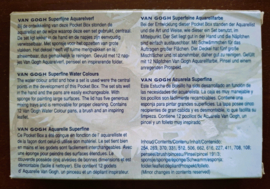 Van Gogh Aquarelpocket  Box, 12 halve napjes