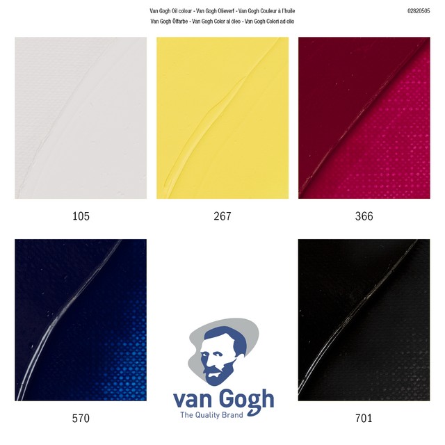 Van Gogh Olieverf Primaire Mengset, 5 x 40ml