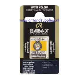 Rembrandt Aquarelverf Indisch Geel (244/2), half napje