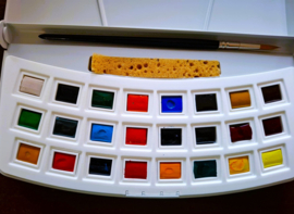 Van Gogh Aquarelpocket  Box, 24 halve napjes