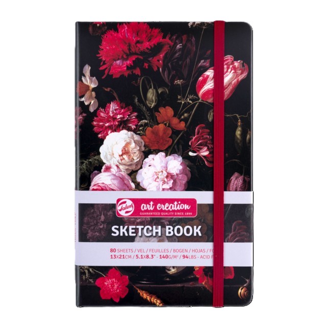 Art Creation Dummy / Schetsboek Bloemen, A5 (Portrait)