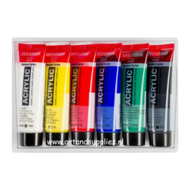 Amsterdam Acrylverf Set General, 6 x 20ml