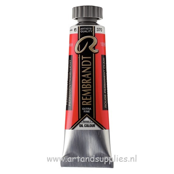 Rembrandt Olieverf Permanentrood Licht (370/3), 15ml