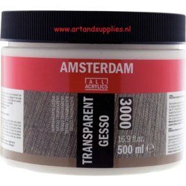 Gesso transparant Amsterdam, 500ml